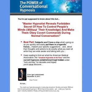 Vitality Of Conversational Hypnosis Fracture Path and 20+ Products