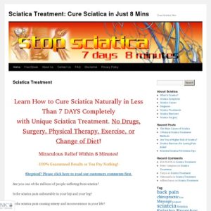 Reduction Sciatica Naturally – Top Converting Sciatica Offer On Cb!